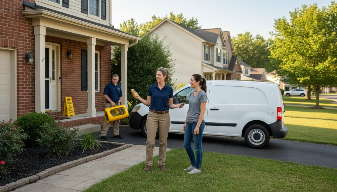 Residential water damage restoration in Pineola, NC